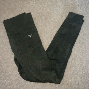 Gymshark Olive Textured Leggings